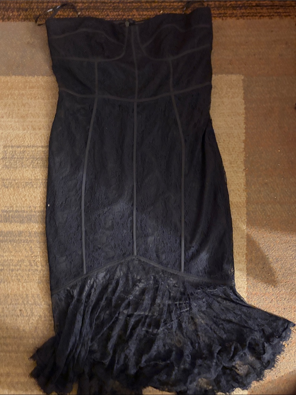 Black beautiful strapless dress